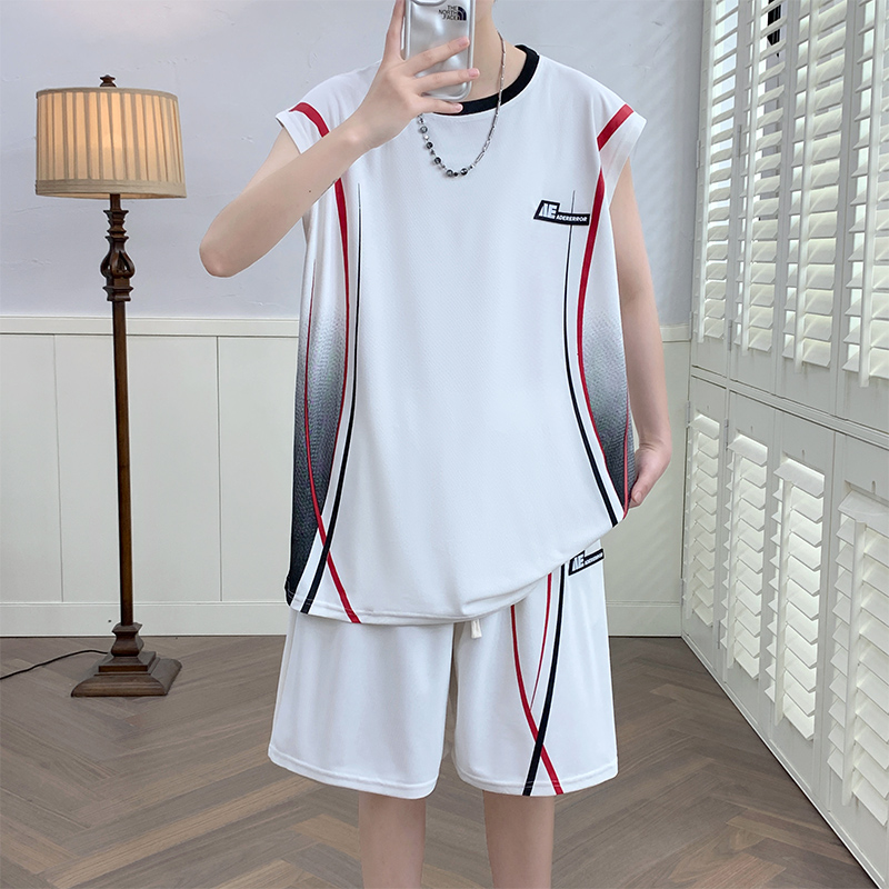 Summer Clothing Pieces - Men's Casual 2-Piece Sportswear Set Streetwear