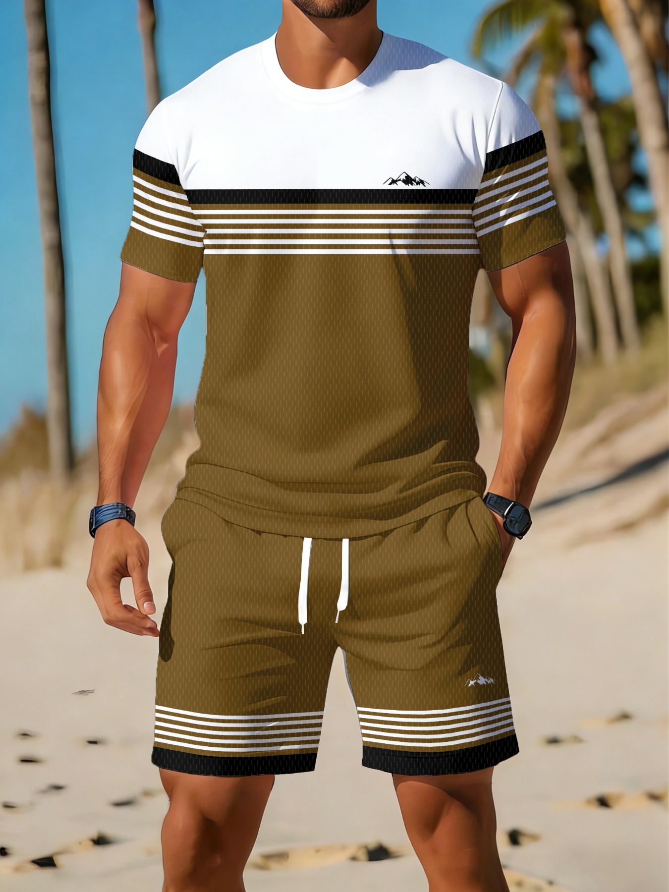 Casual Holiday Beach Men's T-s - Summer Clothing Pieces 评论和价格