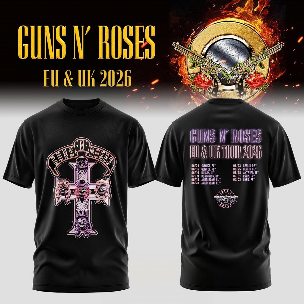 Guns N Roses EU & UK TOUR 2026 - Summer Clothing Uk 评论和价格