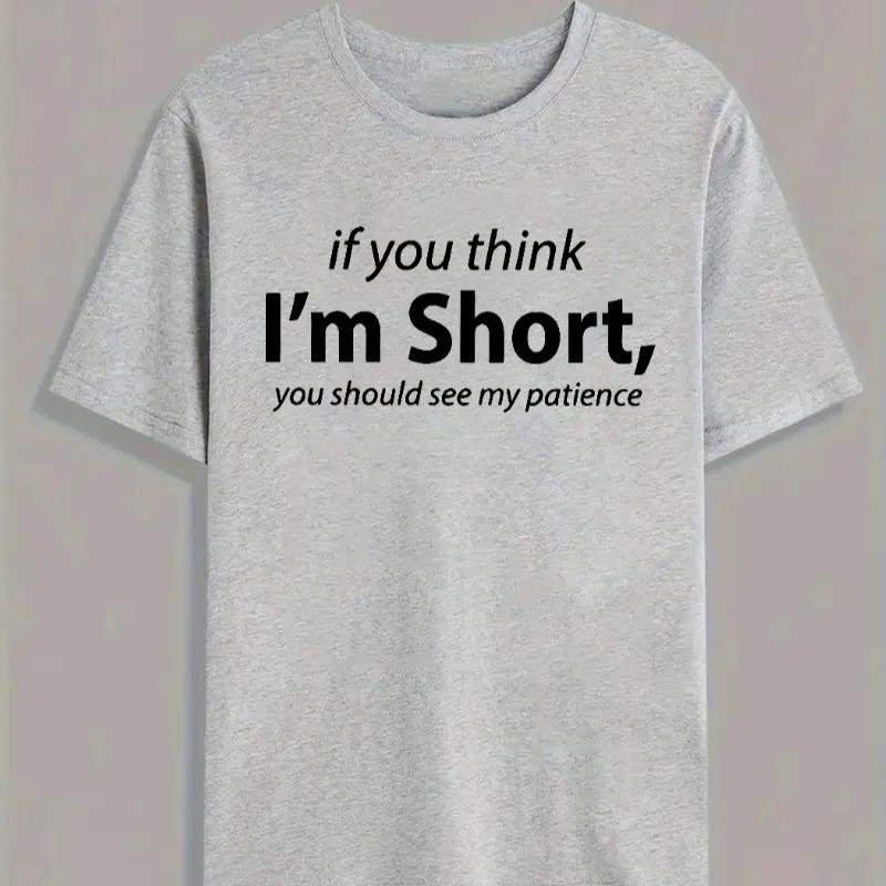 Funny Words Print Crew Neck T- - Summer Clothing Words 评论和价格