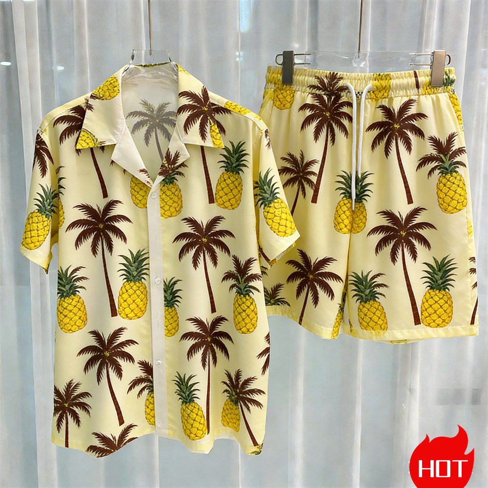 Summer Men's Shirt Sets Plants - Summer Clothing Pieces 评论和价格