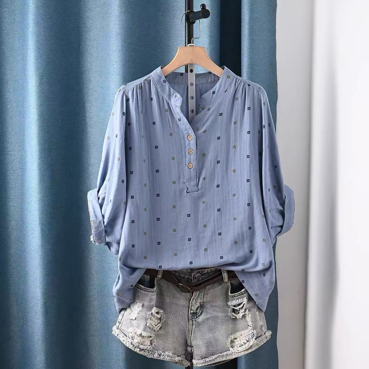 2026 Women's blouse women Japa - Summer Clothing Yarn 评论和价格