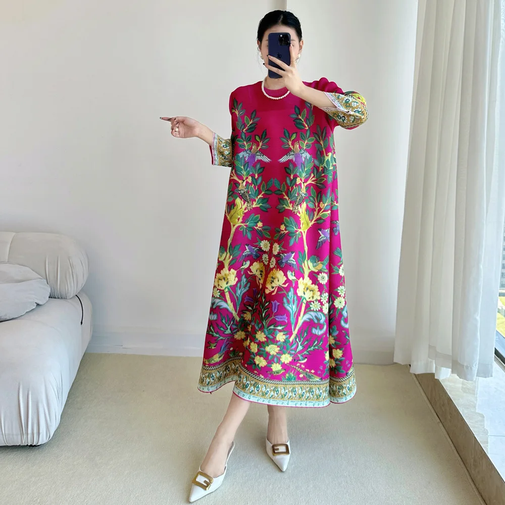 Miyake Vintage Print Dress Sev - Summer 2025 Clothing Essentials 评论和价格