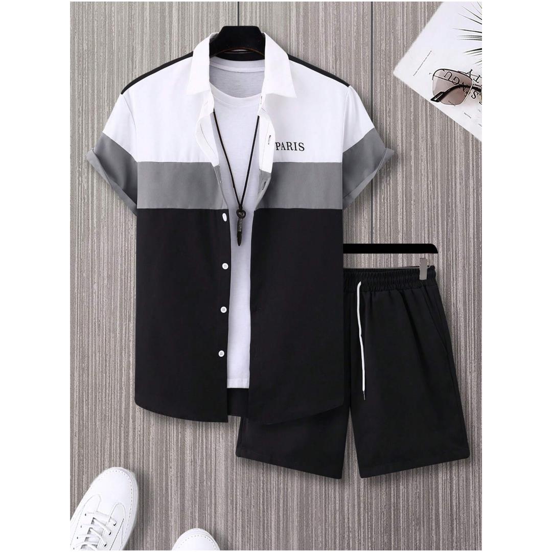 Men's Fashion Suit Blue And Wh - Summer Clothing Trends 评论和价格